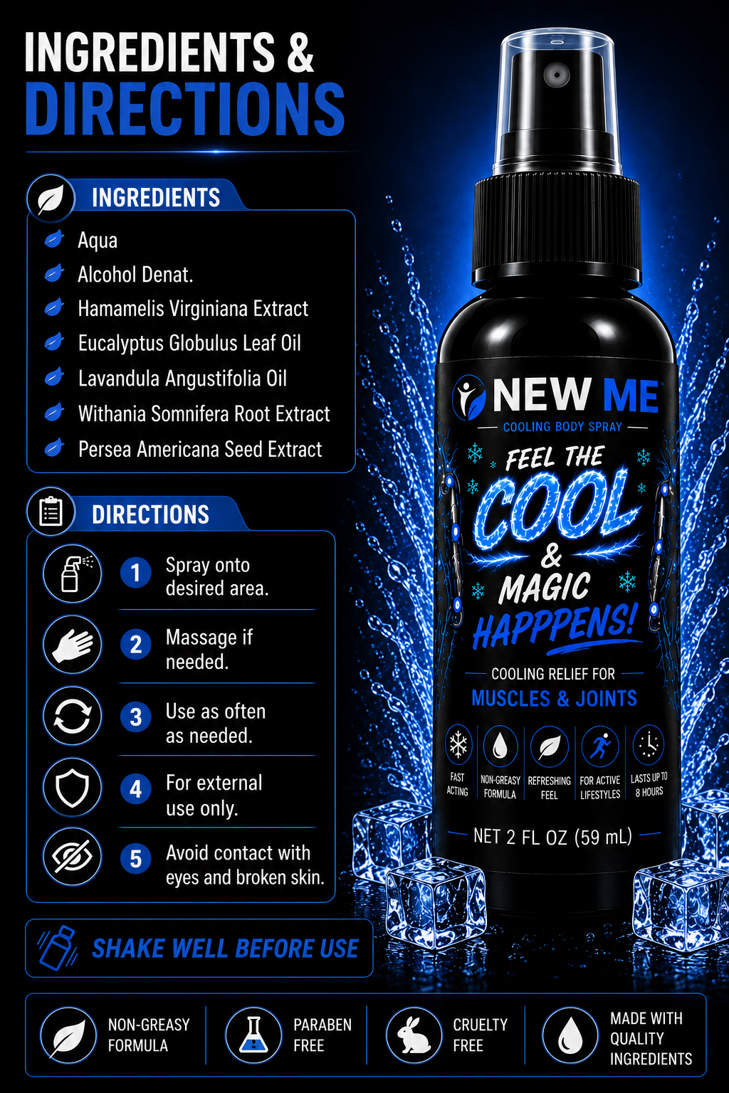 NEW ME™ Cooling Body Spray