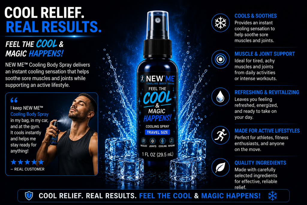 NEW ME™ Cooling Body Spray -1 oz Travel Size