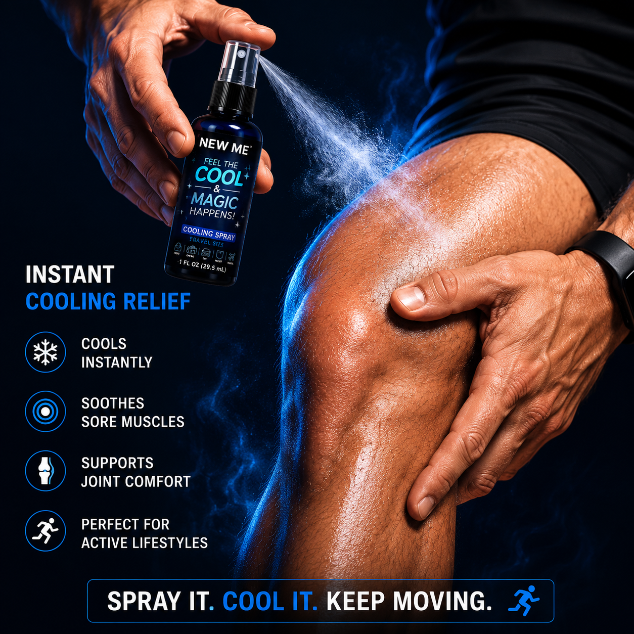 NEW ME™ Cooling Body Spray -1 oz Travel Size