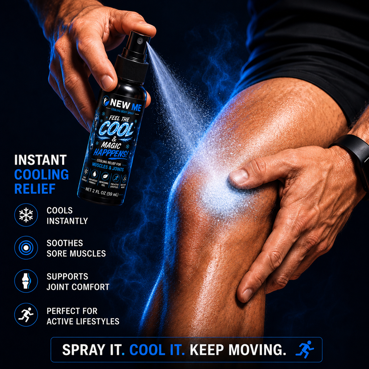 NEW ME™ Cooling Body Spray -1 oz Travel Size